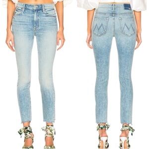 MOTHER JEANS WOMENS SIZE 27 THE STUNNER ANKLE CHEW WALKING ON WATER LIKE NEW